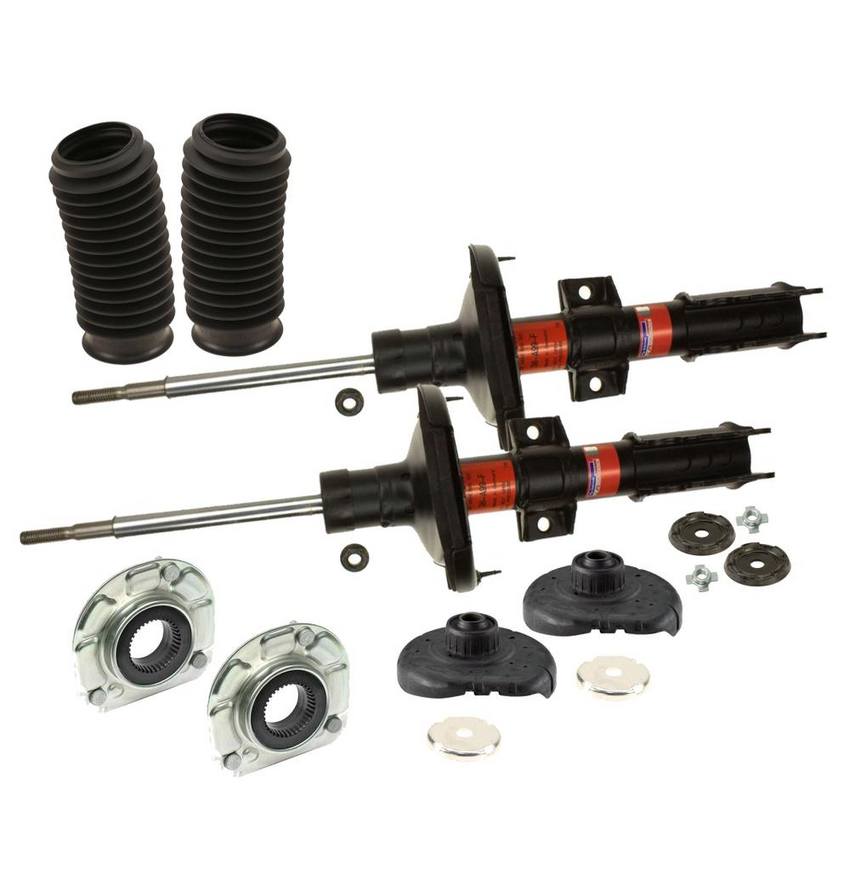 Volvo Suspension Strut Assembly Kit - Front (Without FOUR-C Active Suspension) 31201386 - eEuroparts Kit 3089943KIT